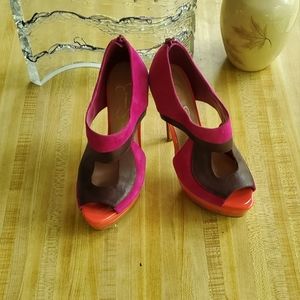 Jessica Simpson Colorblock Stiletto Heels